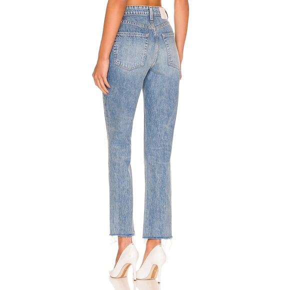 GRLFRND Karolina High Rise Straight Crop La Playa Jeans Size 25 NWT - Picture 9 of 10
